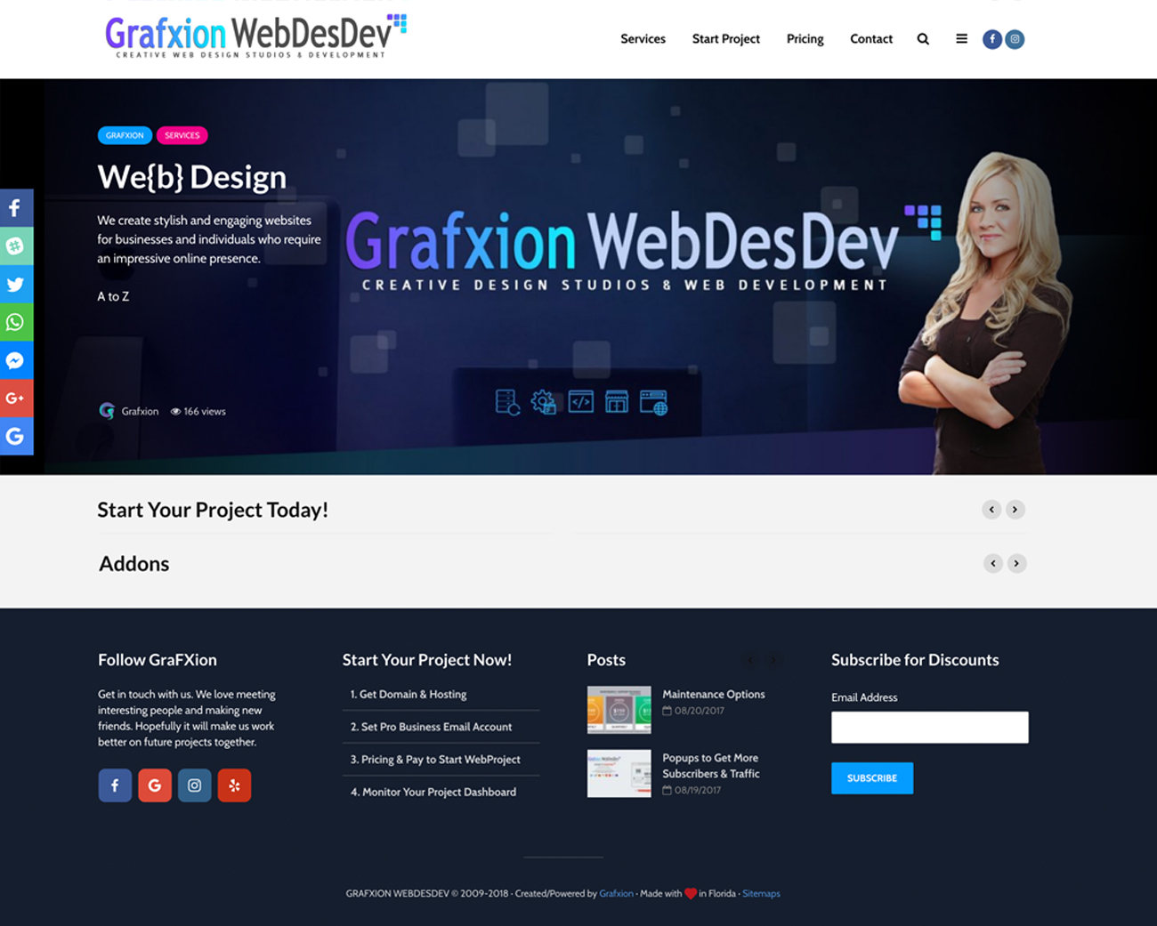 Shrimp and Co - Website designed by Grafxion